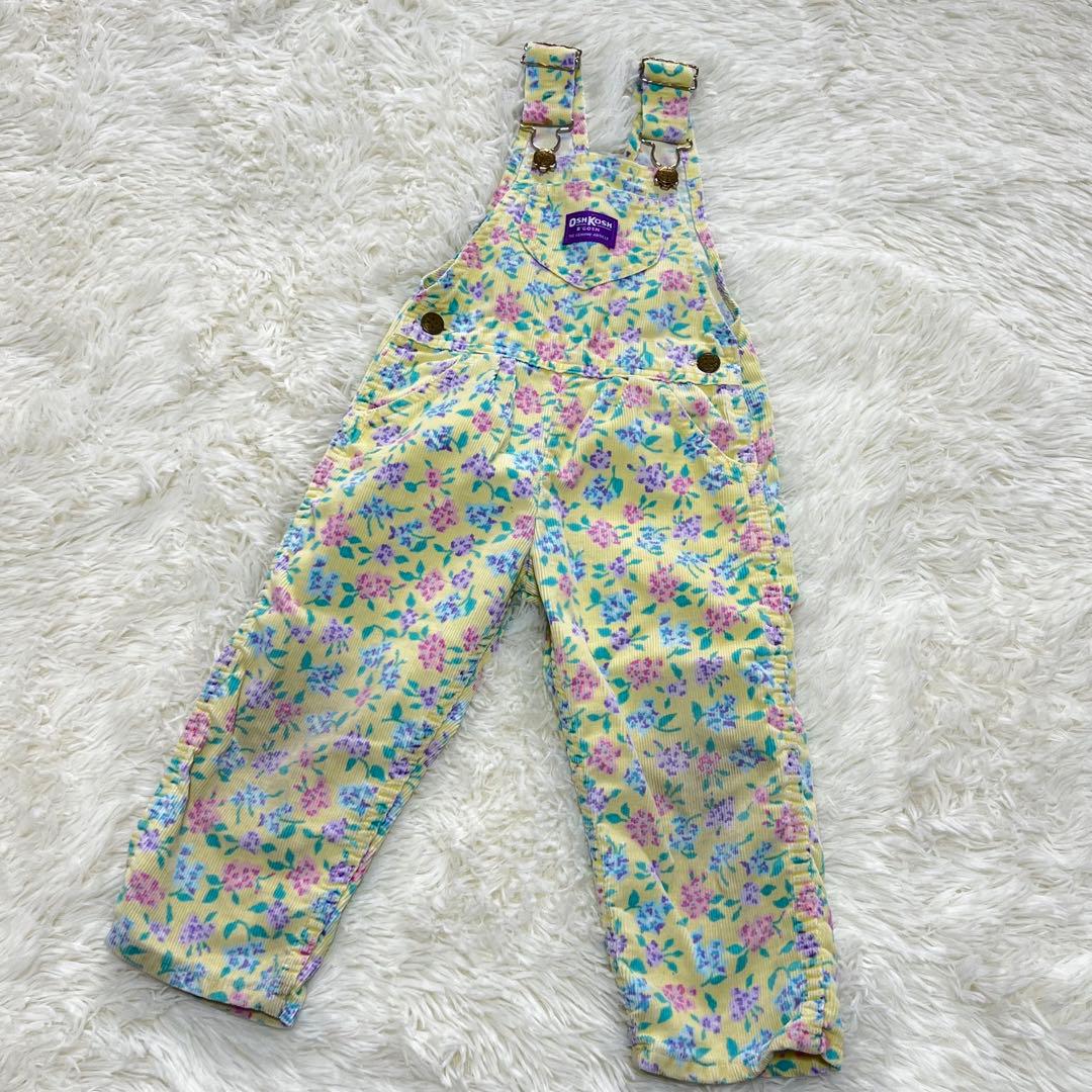 フルハウス ステファニー着用 オシュコシュ オーバーオール 90-100 花