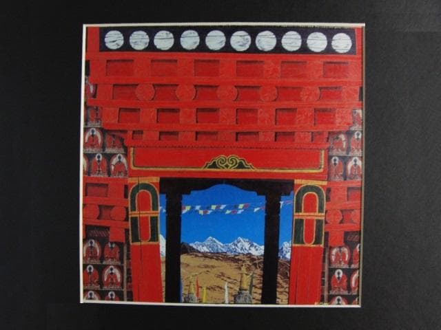 茂木紘一「転生回廊（ネパール）」、希少画集より、状態良好、新品高級額装付