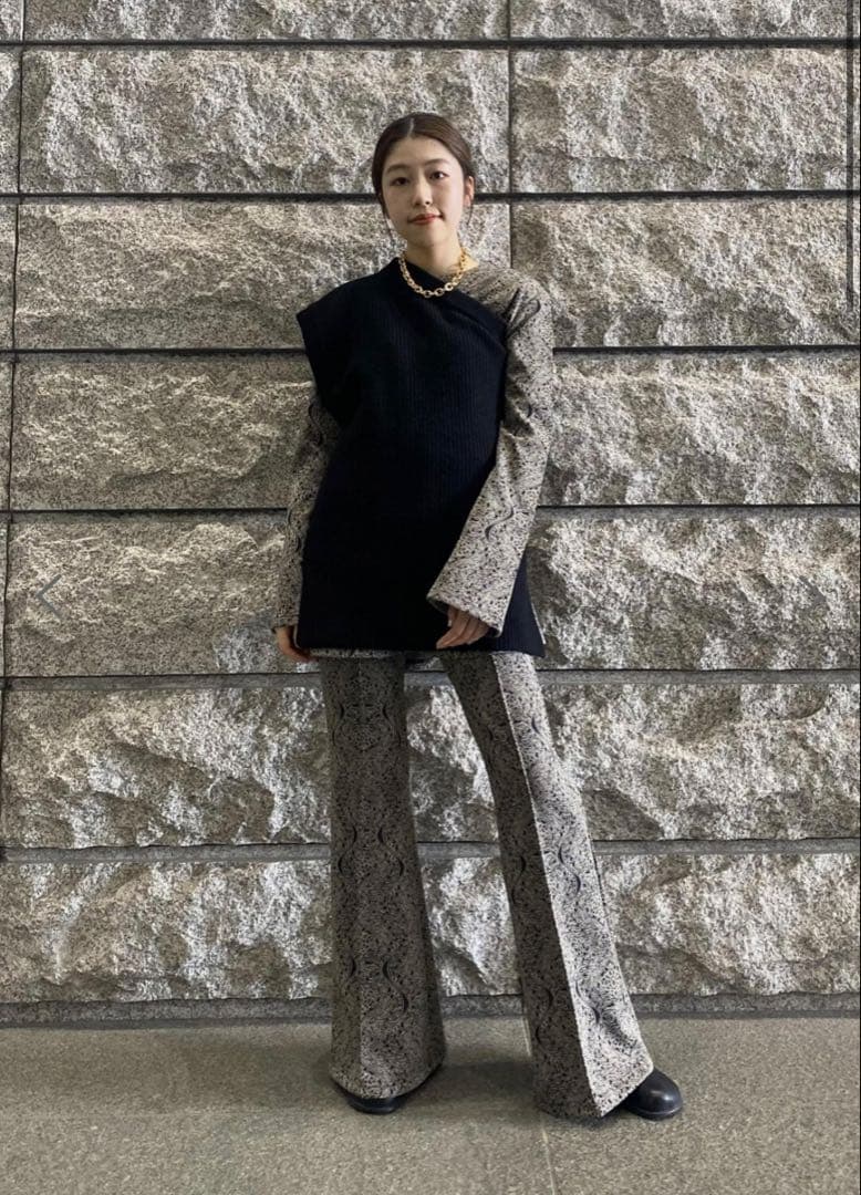 FUMIE TANAKA ジャガードセットアップ FUMIE TANAKA（フミエ タナカ） パンツ 「FUMIE＝TANAKA(フミエタナカ