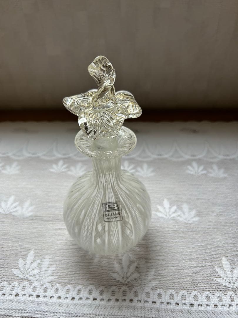 専用　ヴェネチアンガラス ムラーノガラス レース BALLARIN 香水瓶 Amazon.co.jp: ︎ベネチアンガラス︎ムラーノガラス バラリンレース
