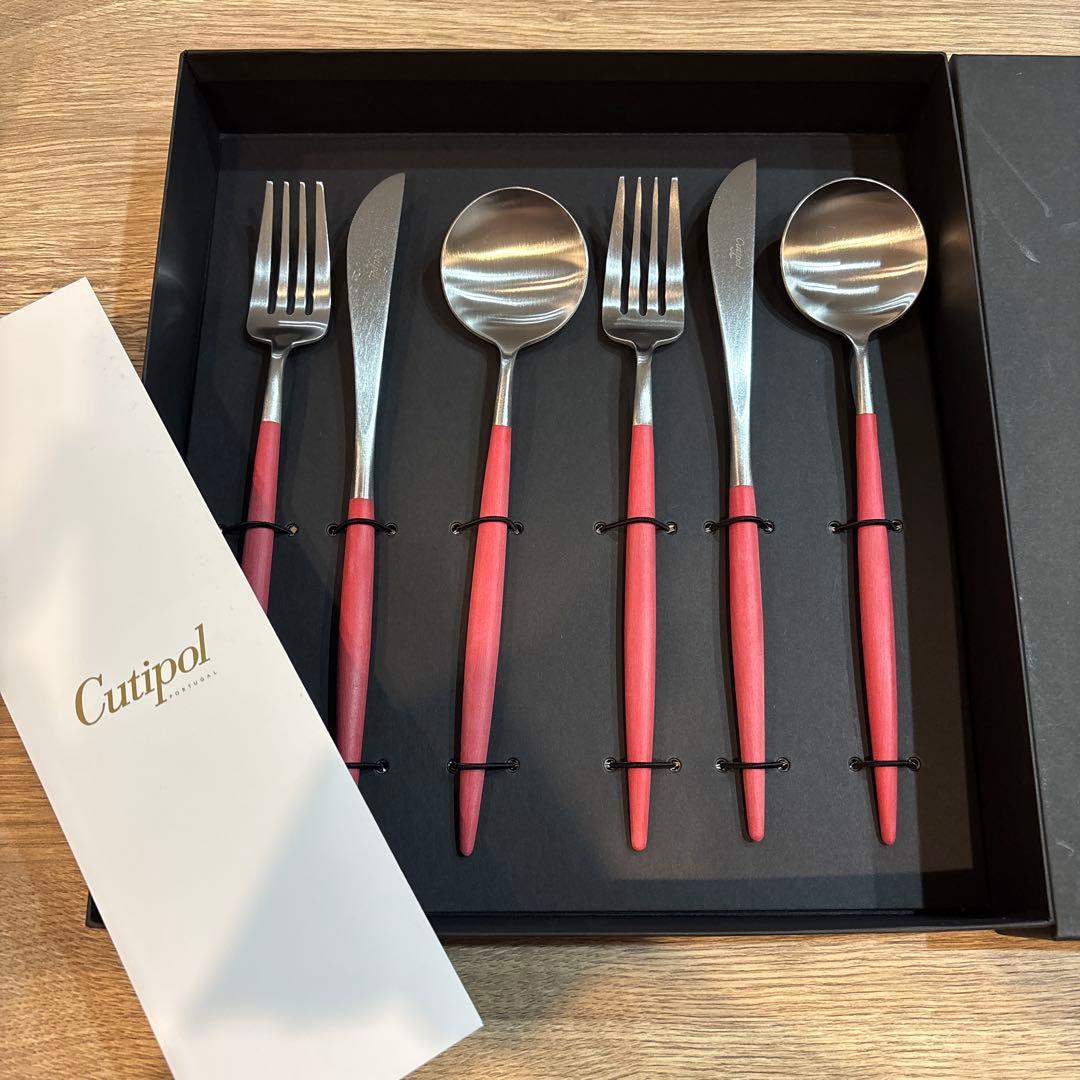【正規・新品未使用品】Cutipol カトラリーセット Cutipol（クチポール） 正規品 カトラリーセット GOA デザート 6点