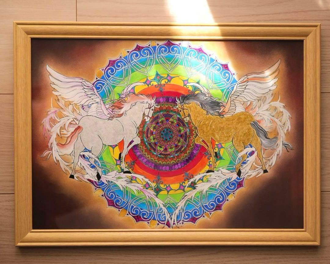 【風水画】命〜神馬とマントラ〜
