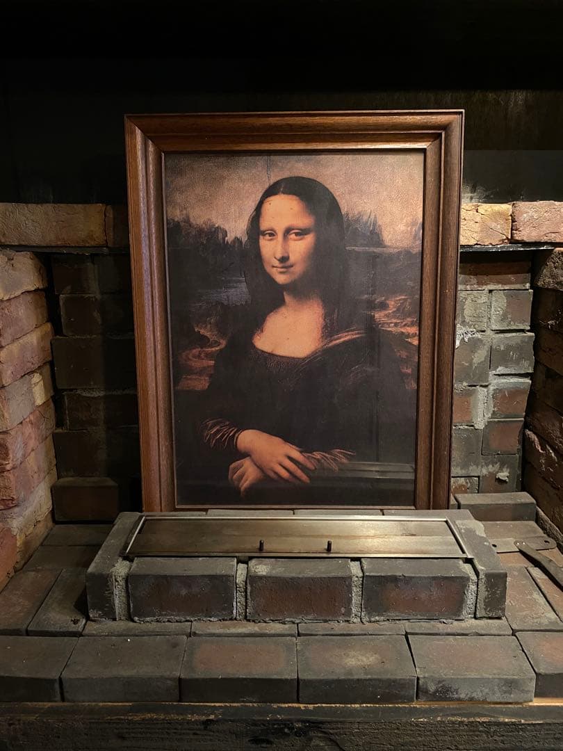 モナリザ 無垢木製フレーム肖像画55×73 レオナルド・ダ・ヴィンチ（ダヴィンチ）モナリザ フォトタイル木製