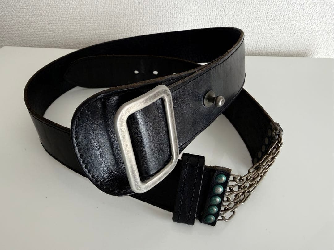 Maison Martin Margiela 11 チェーン付きレザーベルト