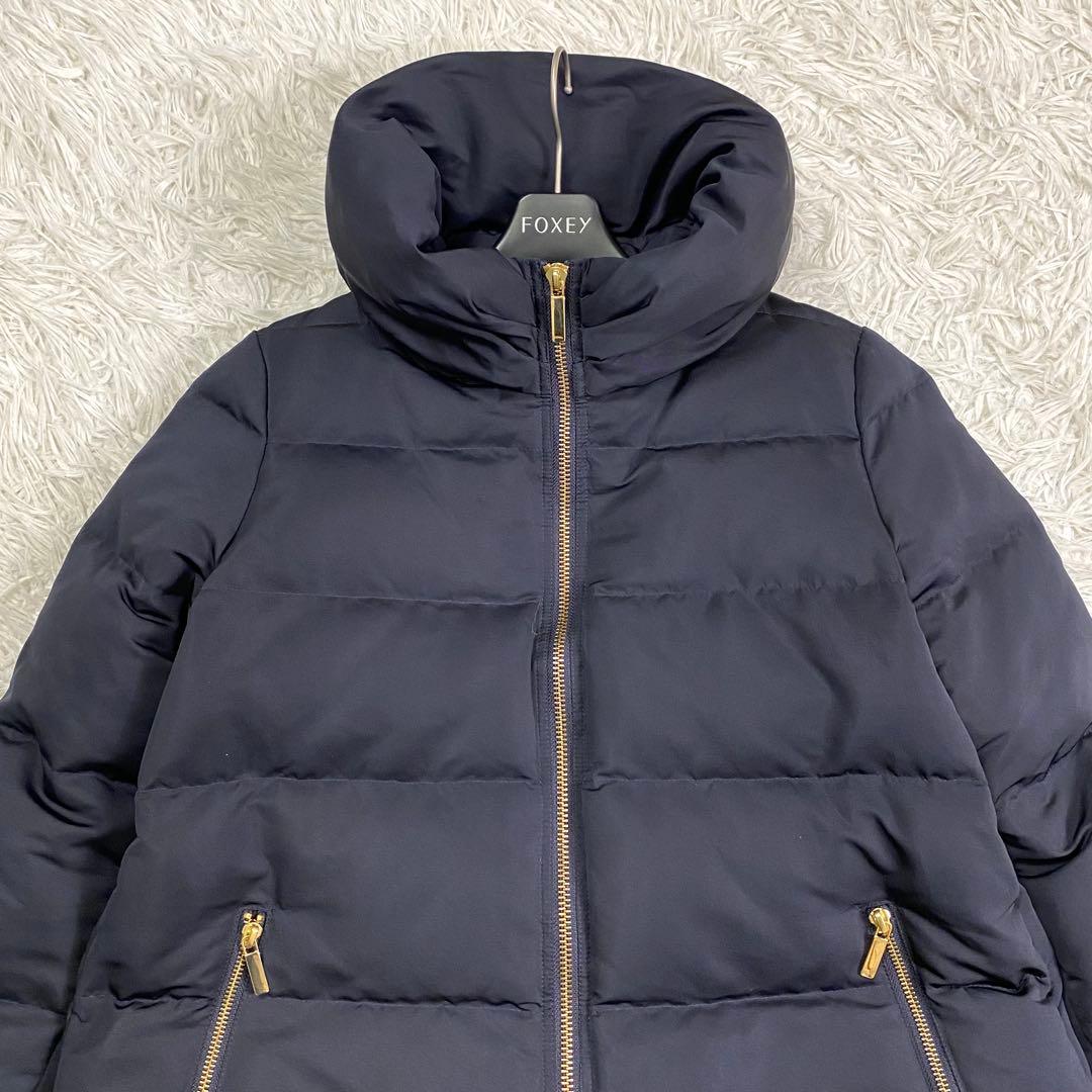 極美品✨ノーブル エステルファイユミドルダウンコートコクーン 濃紺