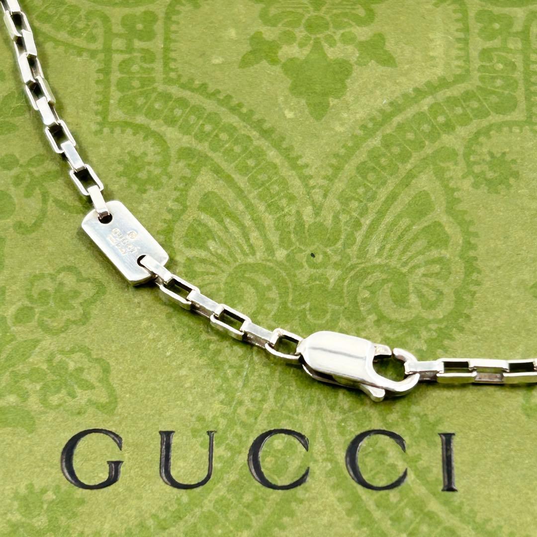 美品✨　グッチ　GUCCI　ネックレス　ベネチアン　40cm　シルバー　925 グッチ GUCCI ネックレス シルバー ヴェネチアン ベネチアン チェーン