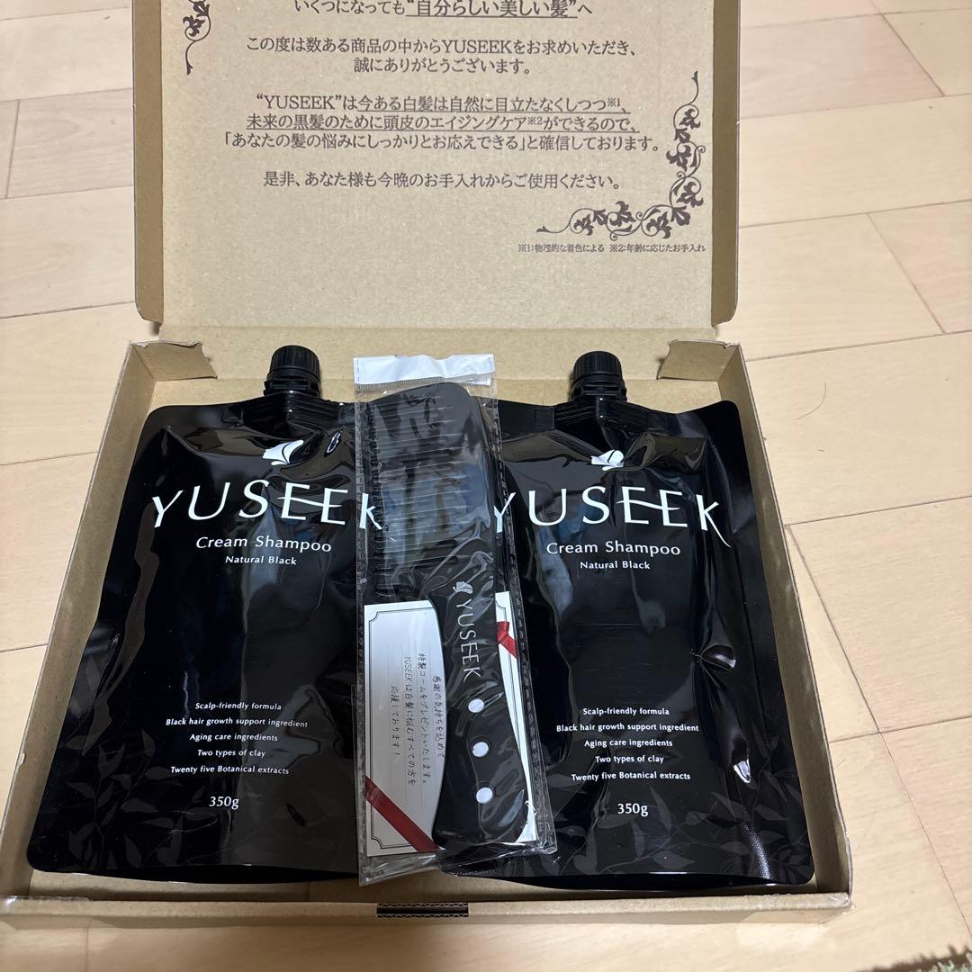YUSEEK Cream Shampoo 330g 2個セット