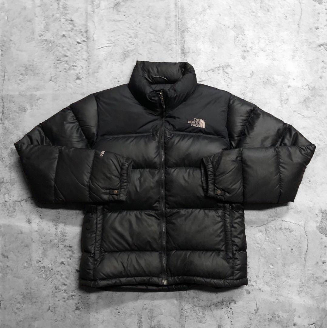 ザノースフェイス 700フィル ヌプシ ダウンジャケット ブラック レディースL