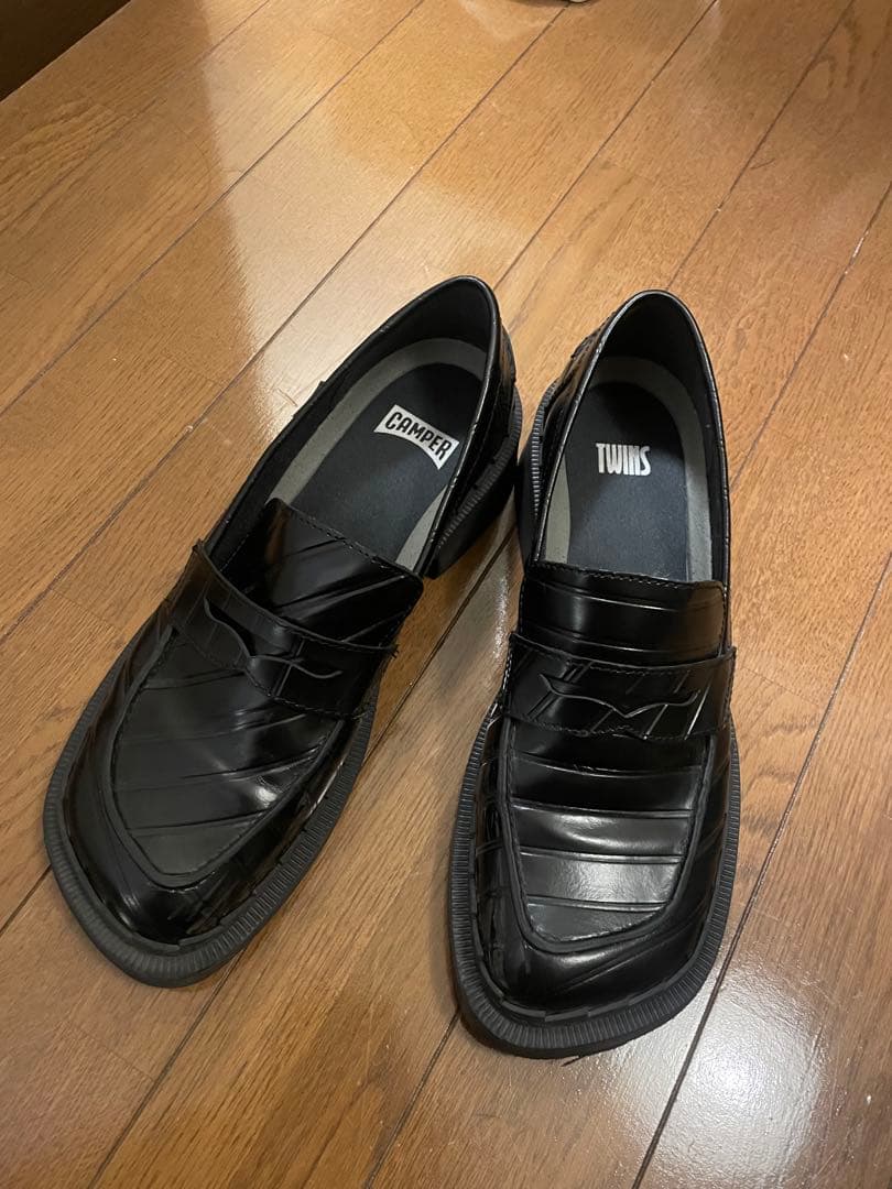 CAMPER 厚底ローファー Taylar Twins 黒 25