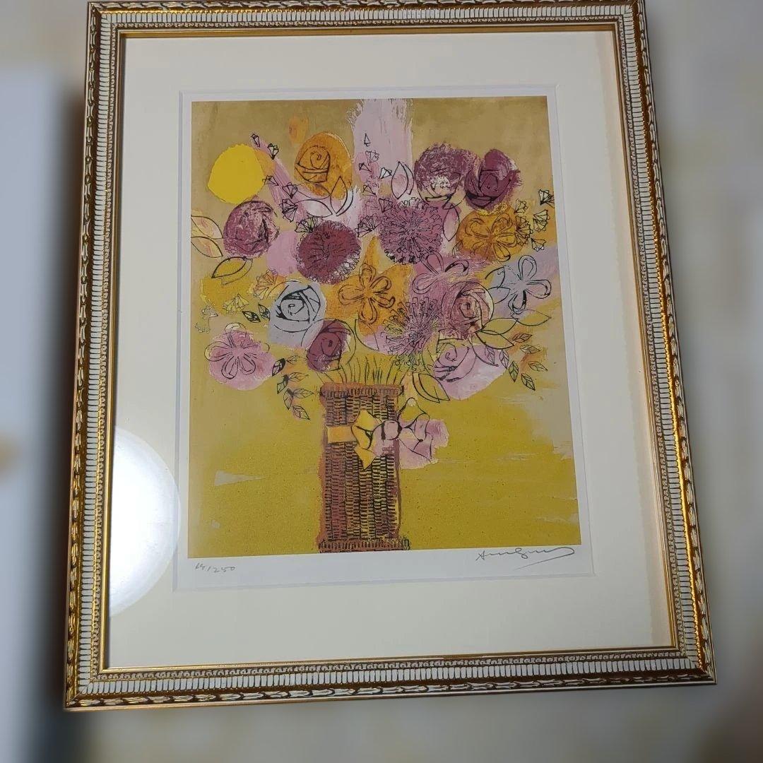 アンディウォホール メキシカンフラワーズ 64/250 証明書付きリトグラフ