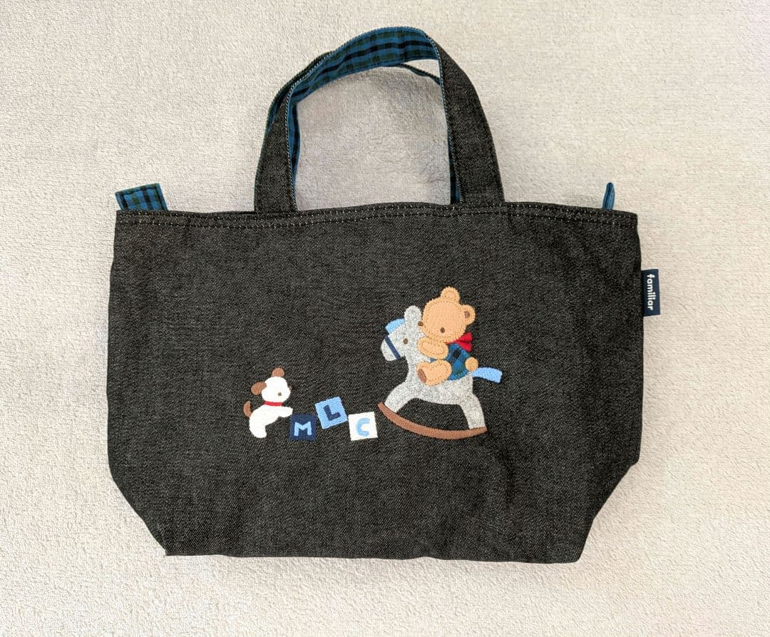 【新品】familiar ミニトートバッグ ランチバッグ ミニバッグ