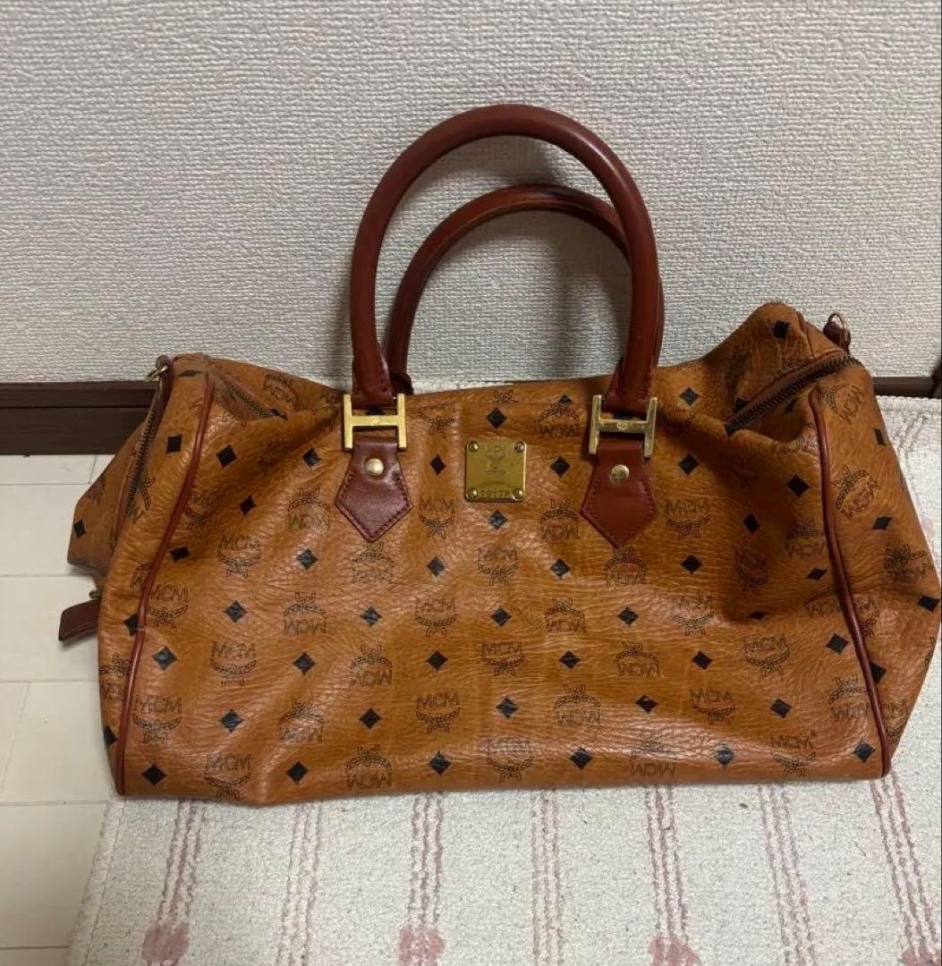 MCM ブラウン ボストンバッグ 1917P