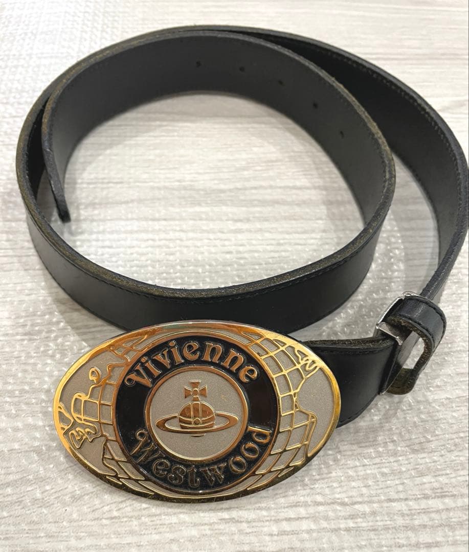 Vivienne Westwood ブラックレザーベルト
