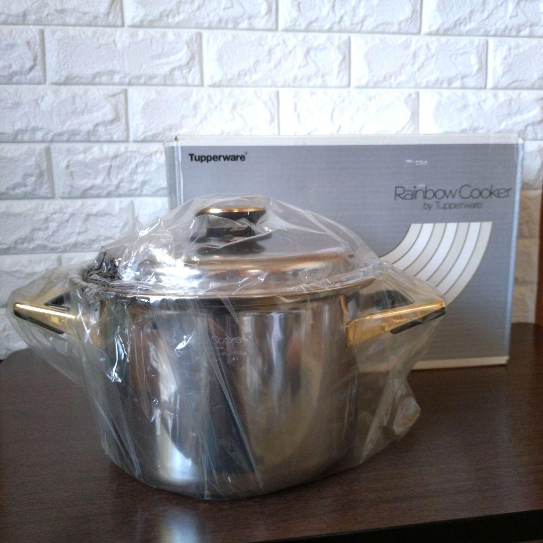 ♦未使用　タッパーウェア　寸胴鍋　(２１cm ５.４L)　レインボークッカー