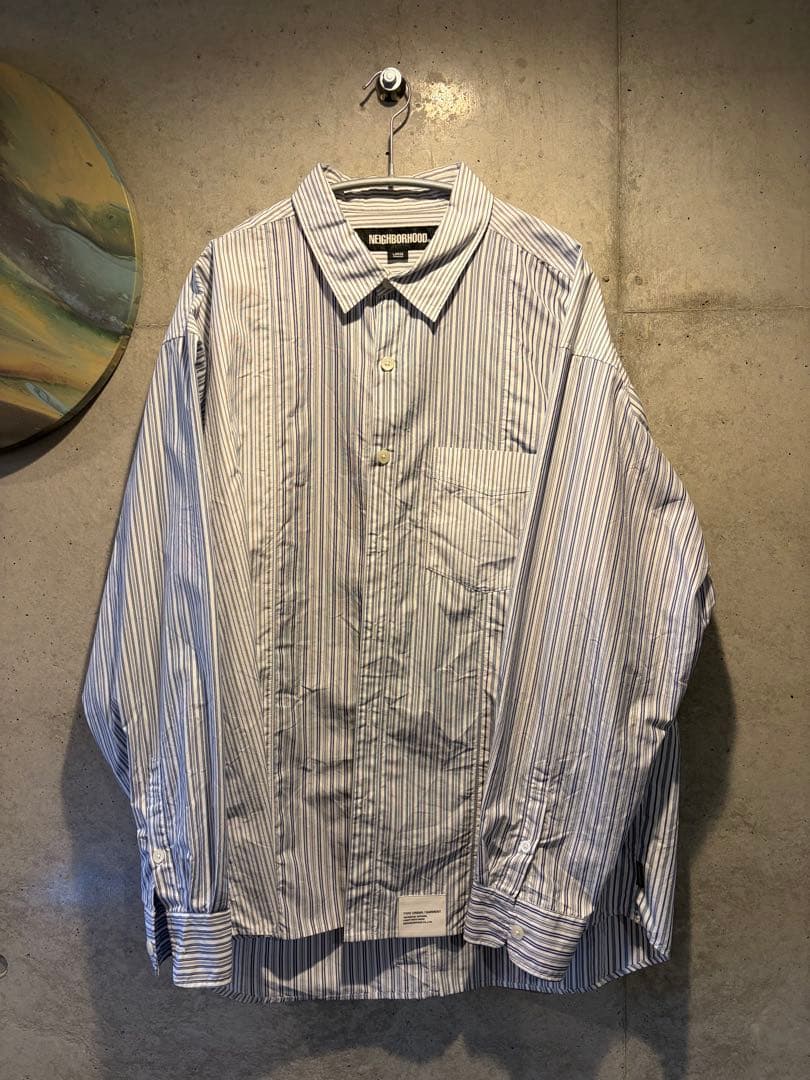 NEIGHBORHOOD ストライプ 長袖シャツ Lサイズ