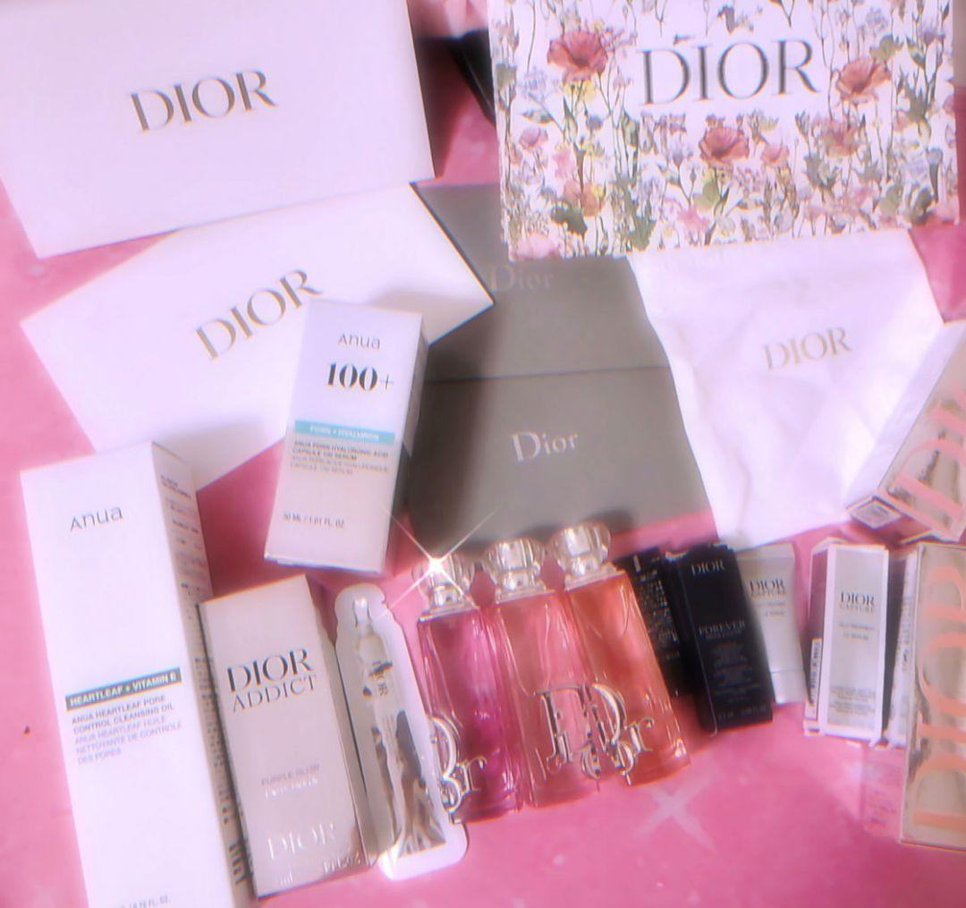 新品 ディオール アディクト パープル グロウ バニティ Dior 箱 セット
