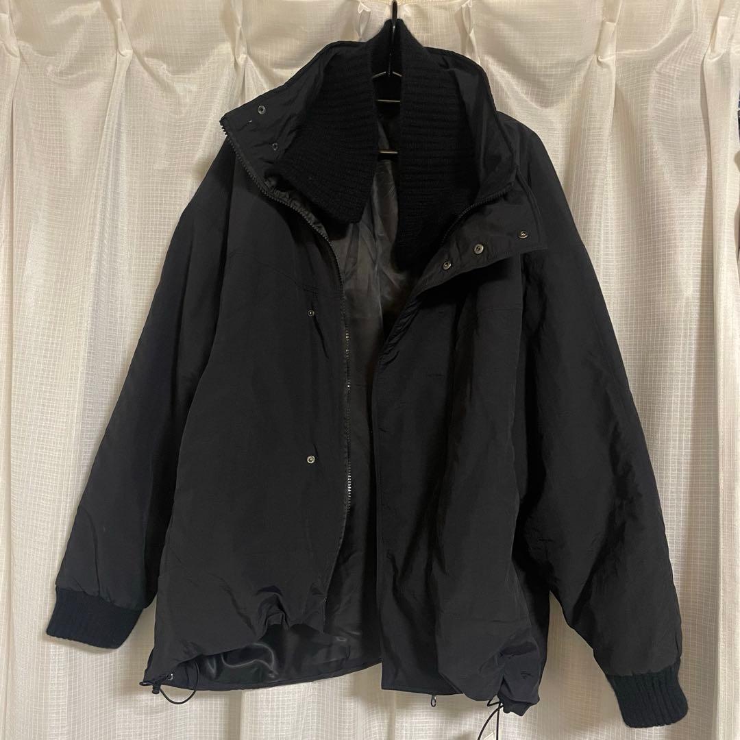 値下げ中】callautia × yayoi リブニットカラー中綿ジャケット - メルカリ