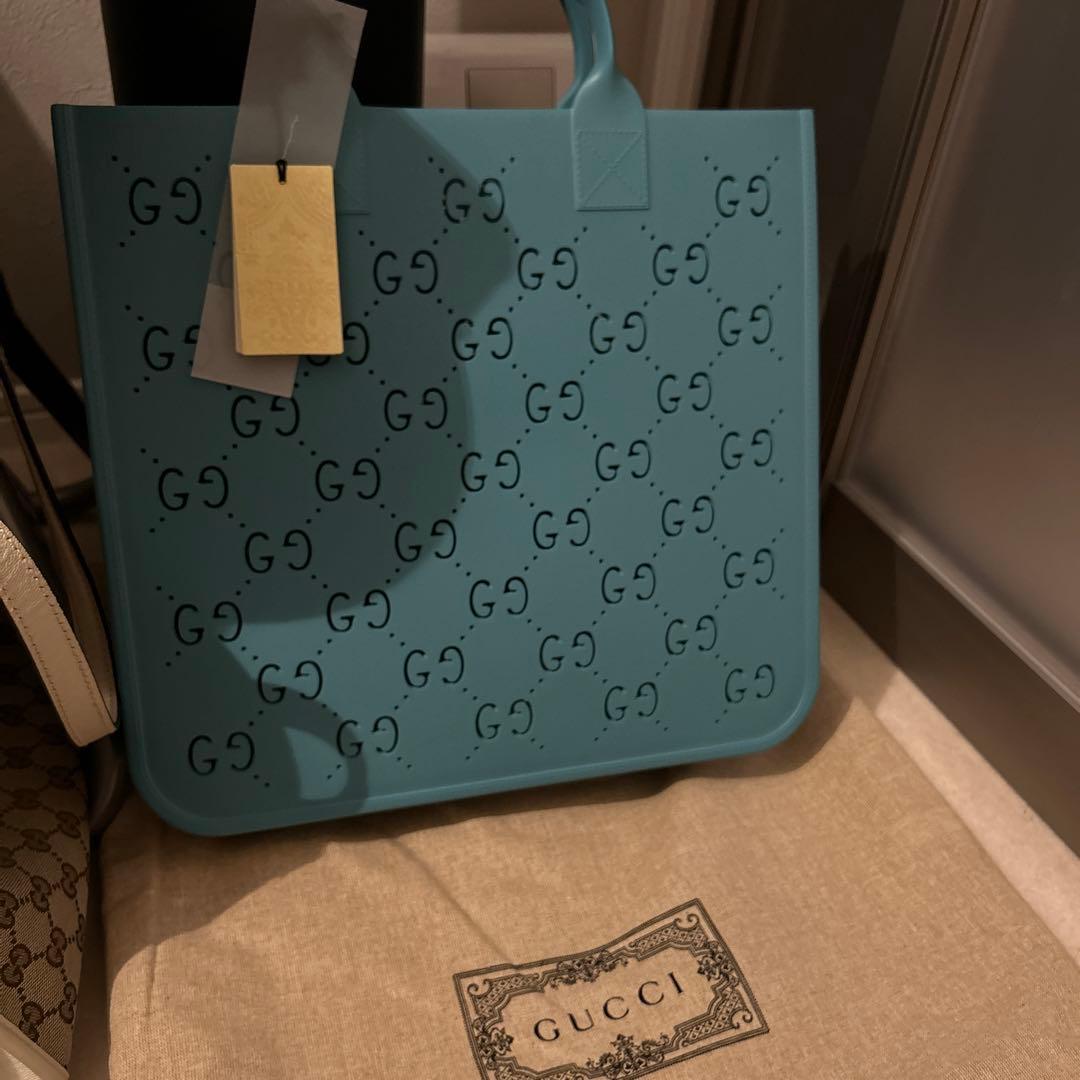 新品タグ グッチ　ラバートートバッグ　チルドレン　GUCCI