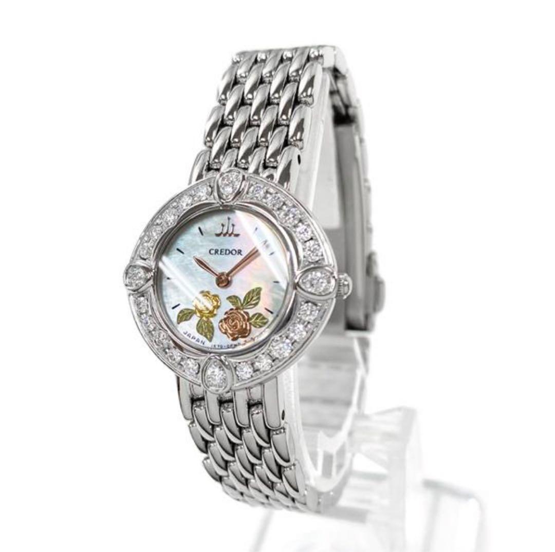 CREDOR クレドール ピクウェ 腕時計 ダイヤ 美品 GSTE823