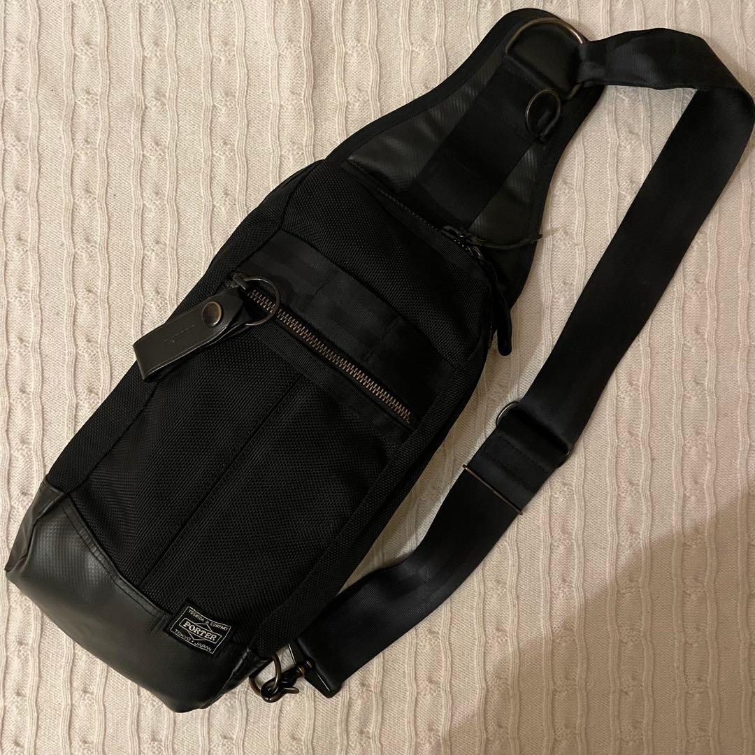 【極美品✨】ポーター ヒート スリング ショルダーバッグ ボディバッグ 黒