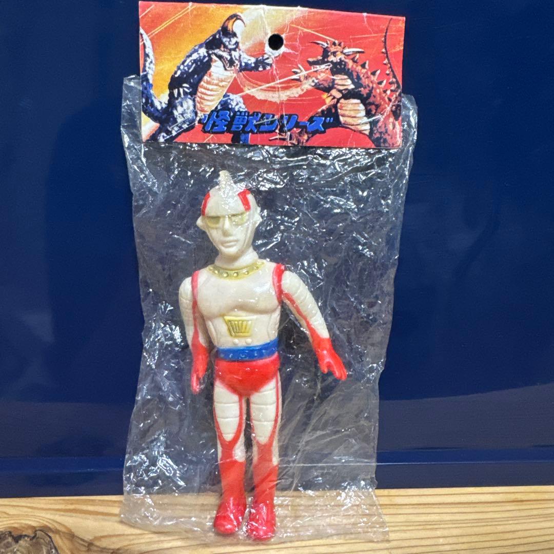 無版権　ジャンボーグA　パチ　ソフビ　マルサン　ブルマァク　ポピー 1112] ジャンボーグA 無版権 面替え クリアマスク