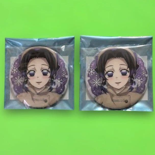 鬼滅の刃 AGF 胡蝶しのぶ 缶バッジ 2個 ⑧ - メルカリ