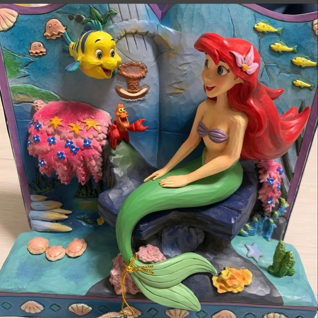 フィギュア ディズニー アリエル　木彫り　The little mermaid
