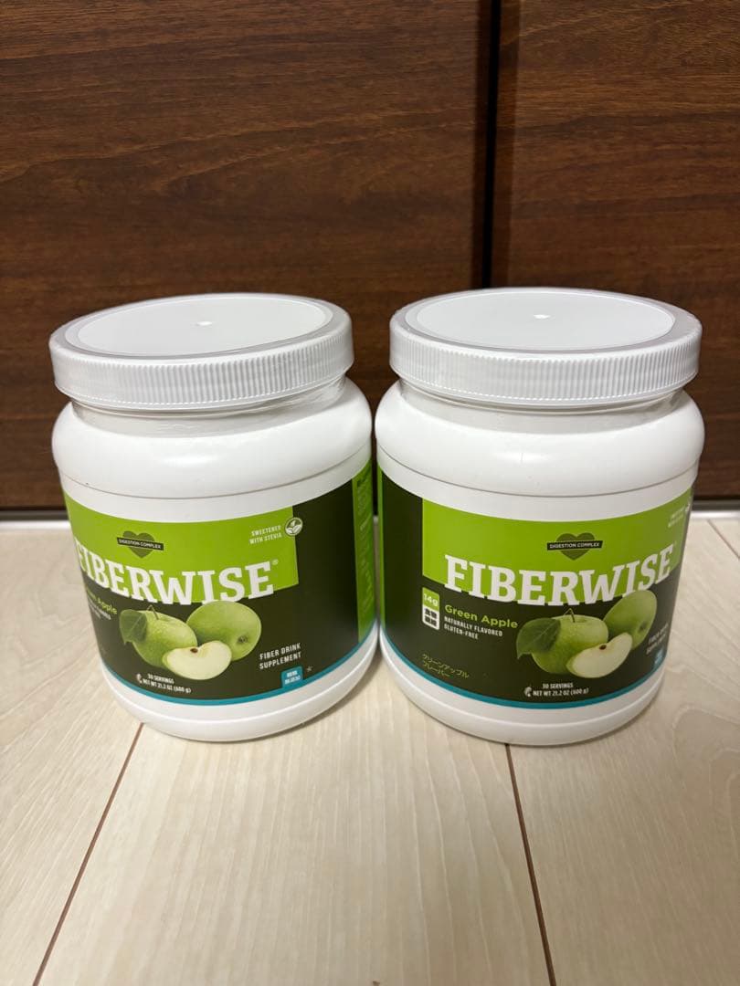 ファイバーワイズ　糖類オフ　グリーンアップル600g 2個セット