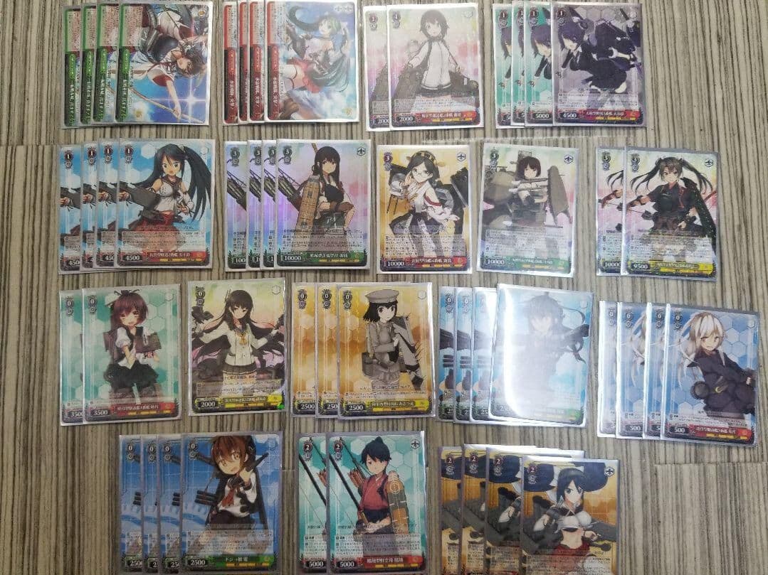 艦これ　デッキ　スリーブ付き　艦隊これくしょん　霧島艦隊出撃