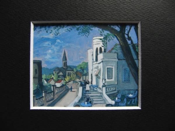 中西 利雄、憩い、希少な額装用画集より、美品、新品額装付