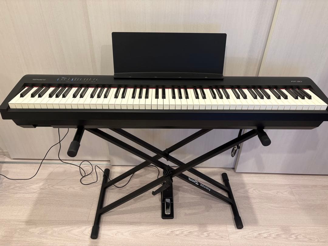 Roland 電子ピアノ 専用ケース付き　FP30 楽天市場】ローランド 電子ピアノ FP-30X ブラック Roland 88鍵