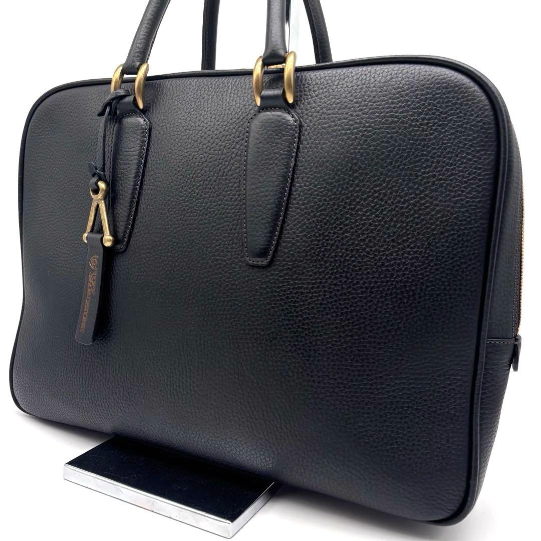 ✨美品✨トフアンドロードストーン　Vブリーフ　ビジネスバッグ　A4可　レザー