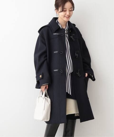 IENA イエナ　コクーンダッフルコート ブラック セール】コクーンショートダッフルコート◇（ダッフルコート）｜IENA