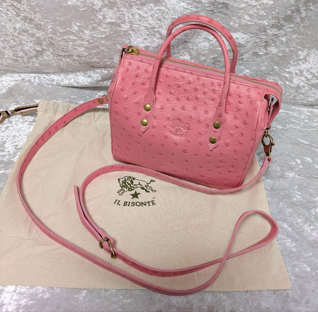 お値引可/イルビゾンテ/ボストンバッグ/ピンク