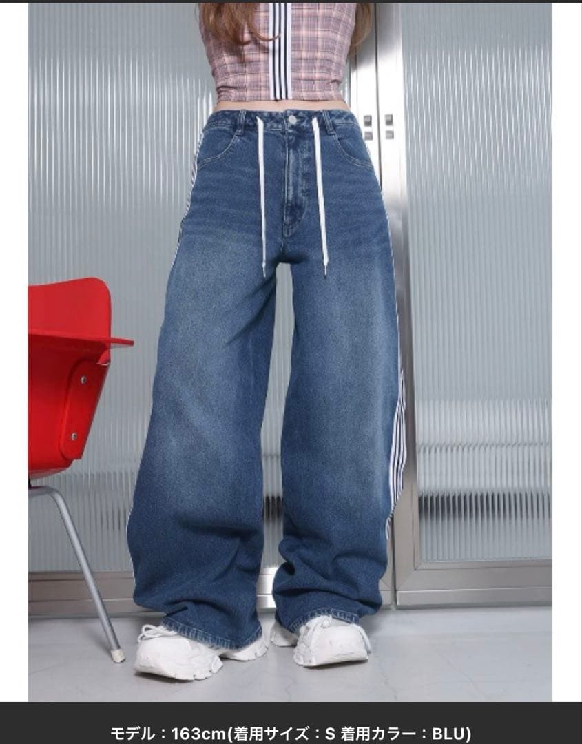 Darich リメイクライクワイドデニムパンツ