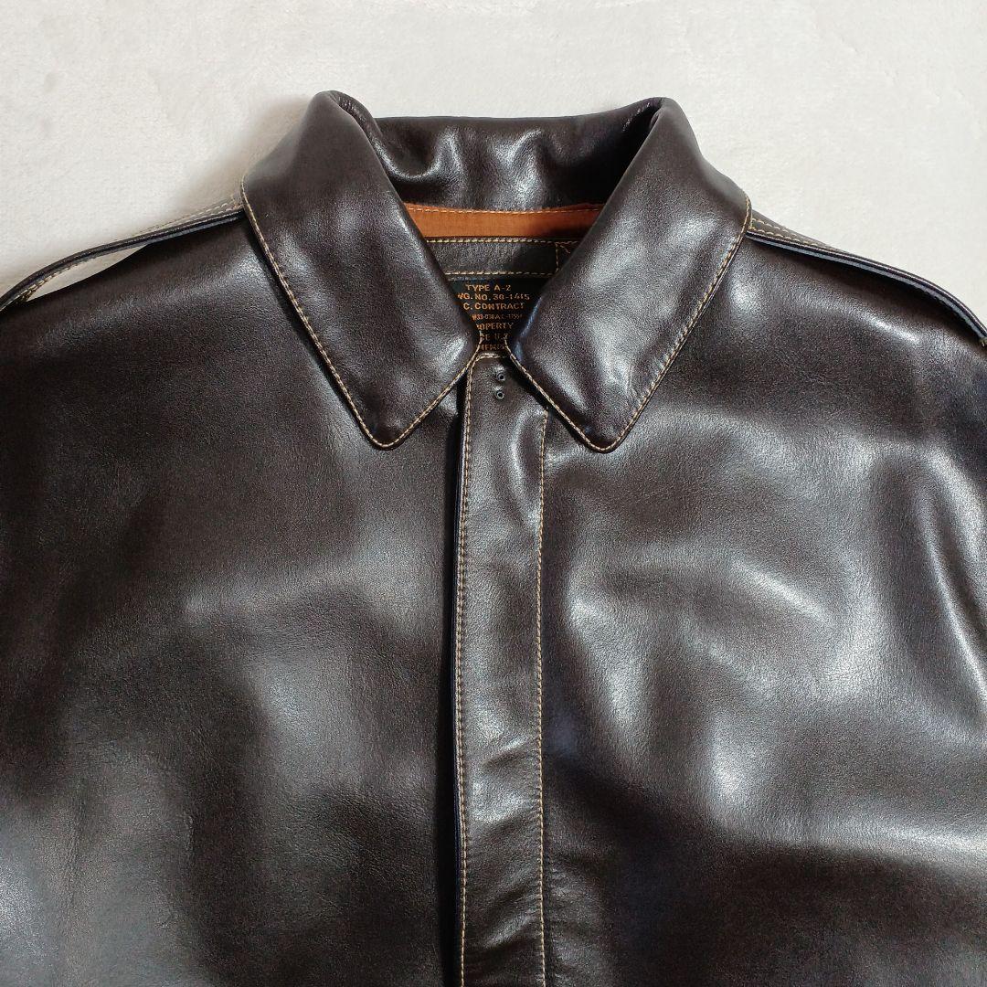 中田商店 モーガンメンフェスベル A-2 フライトジャケット 焦茶 サイズ