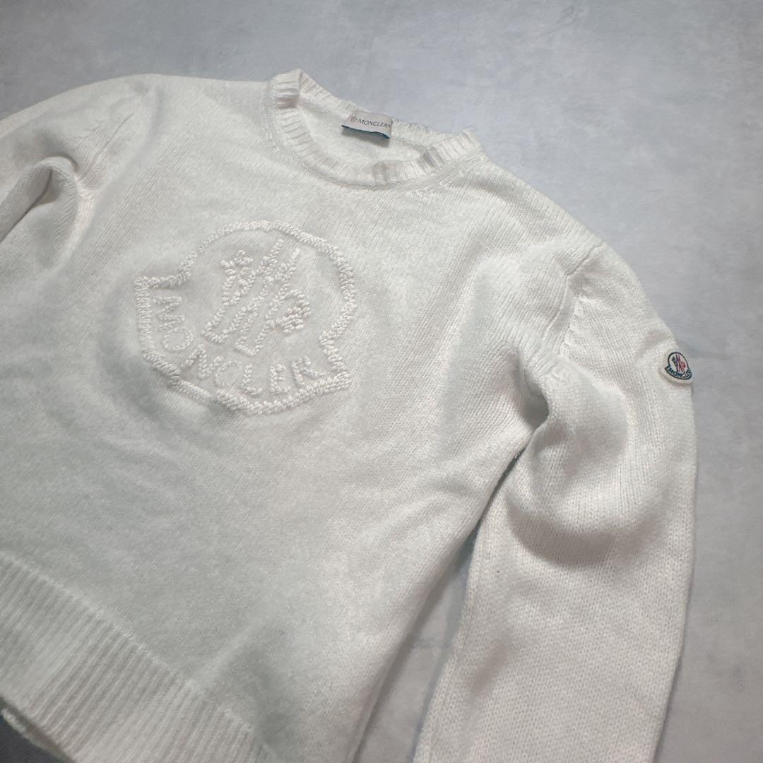 MONCLER モンクレール ニット ショート丈 カシミヤ ワッペン S MONCLER モンクレール ニット ショート丈 カシミヤ ワッペン S - メルカリ