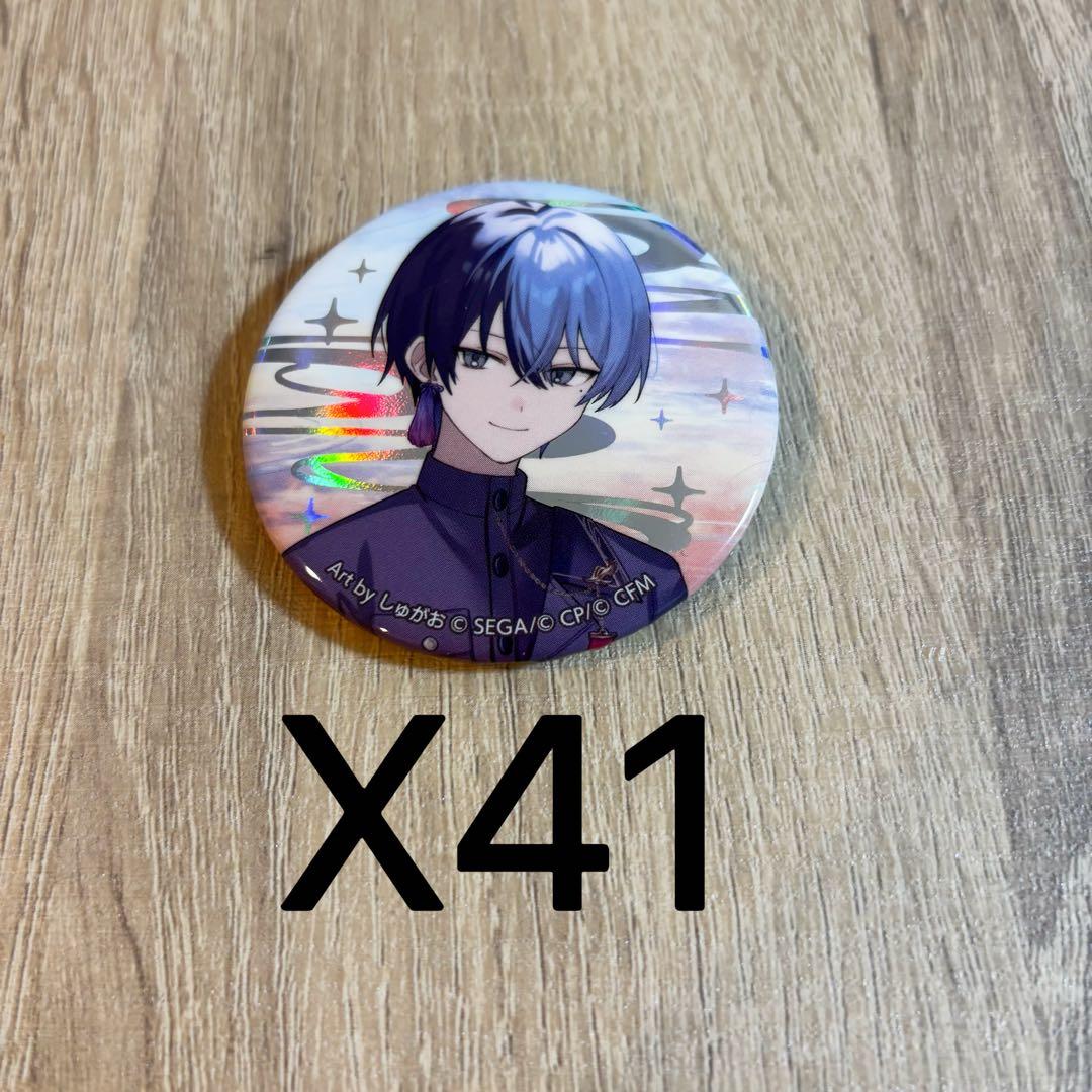 プロセカ　青柳冬弥　缶バッジ　セカライ　4th