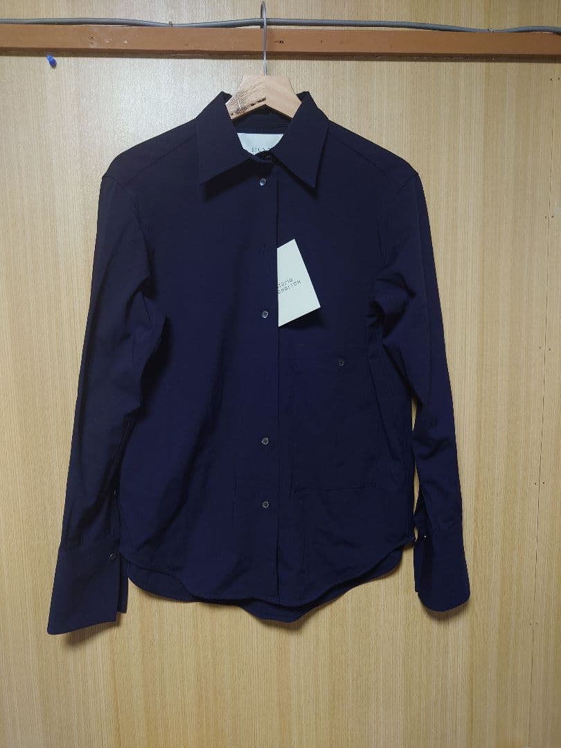 【新品】STUDIO NICHOLSON CATCH SHIRT ネイビー S
