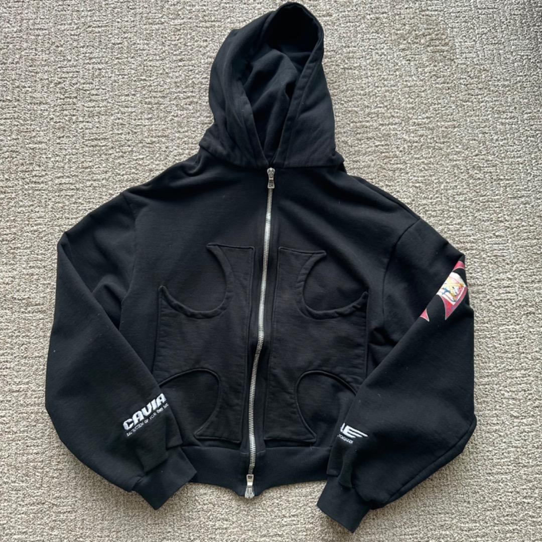 CAVIALE ジップ パーカー