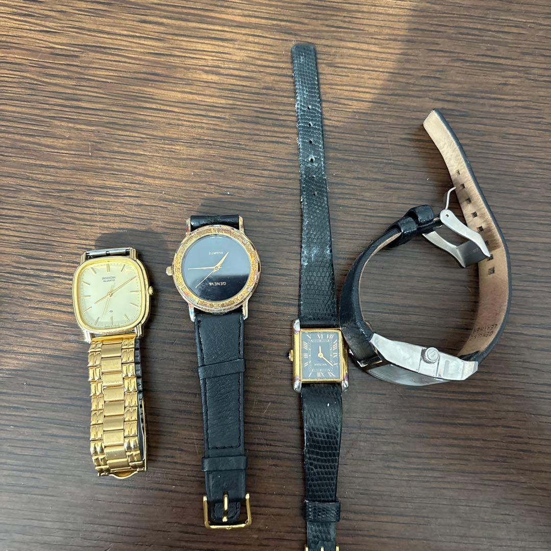 メンズ時計セット ゴールド ブラック　ジャンク品