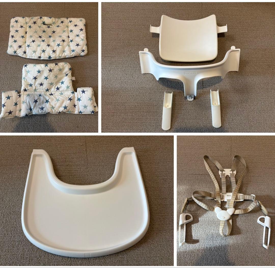トリップトラップ：ベビーセット/トレイ/ハーネス/クッション