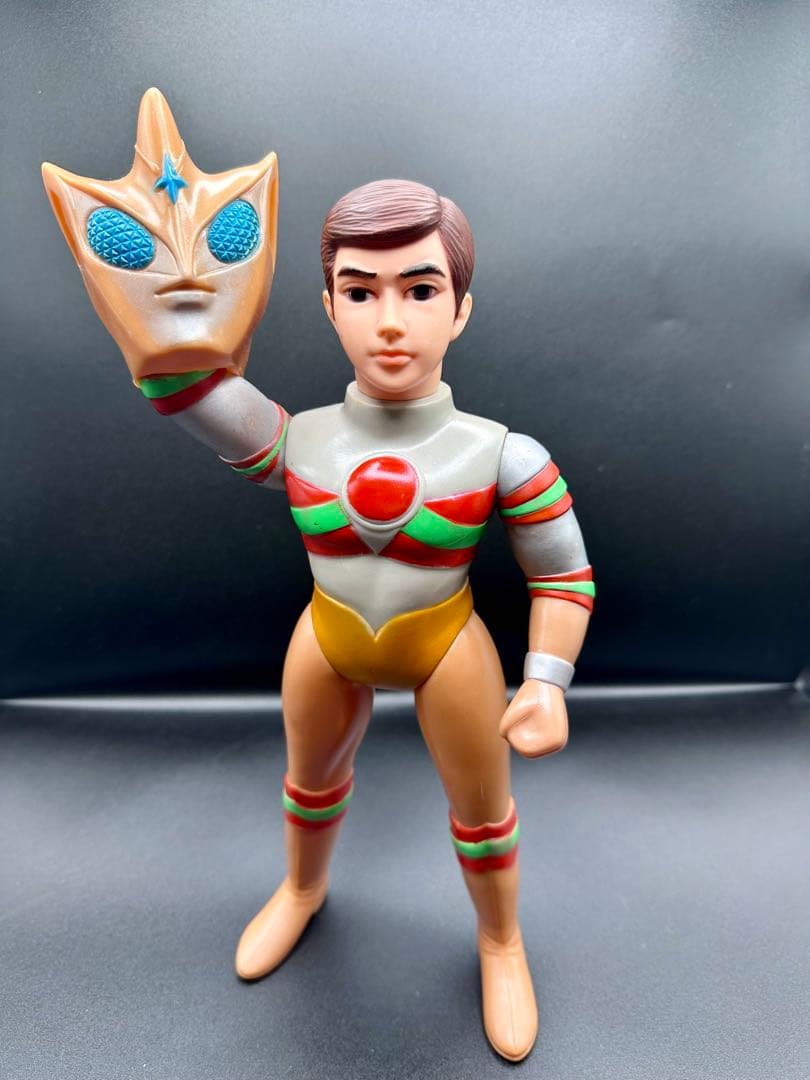 トリプルファイター　30cm ブルマァク　ソフビ　年代物　1970年代