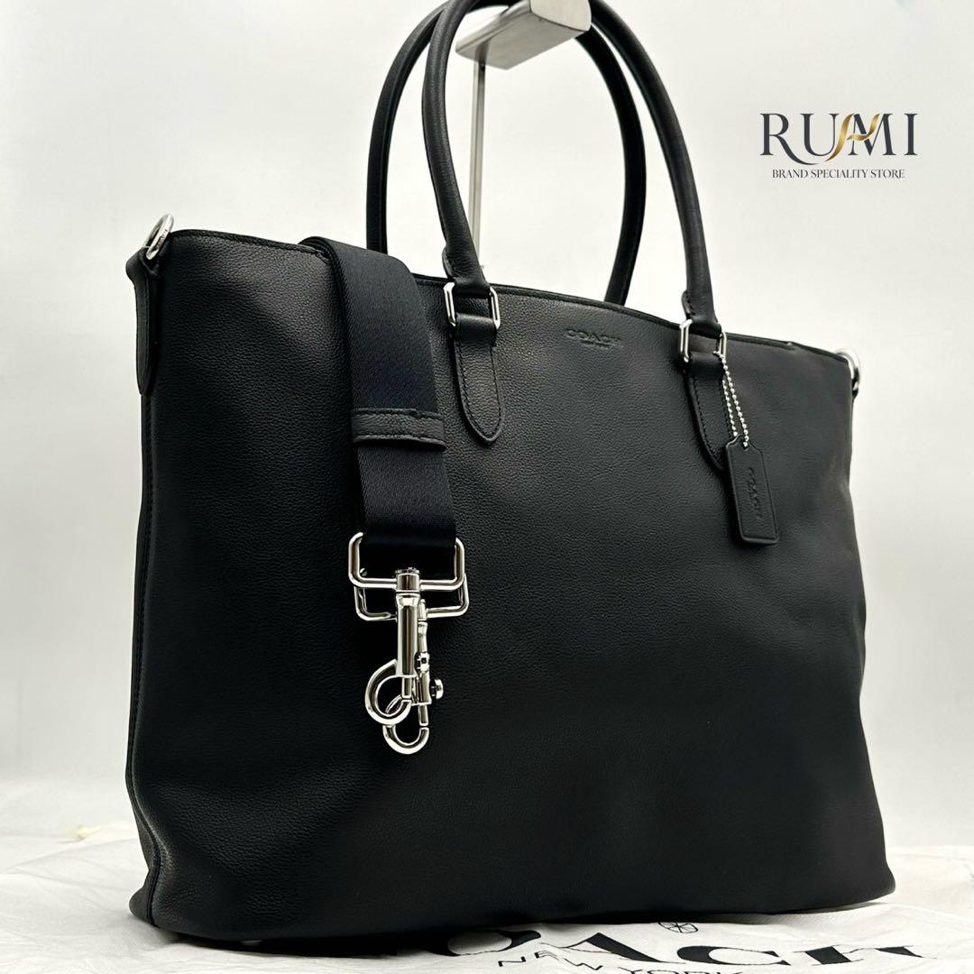 専用！！未使用保管品✨コーチ ベケット 2way メンズ A4◎ トートバッグ 極美品 コーチ ベケット 2way トートバッグ ビジネス A4可 レザー 黒