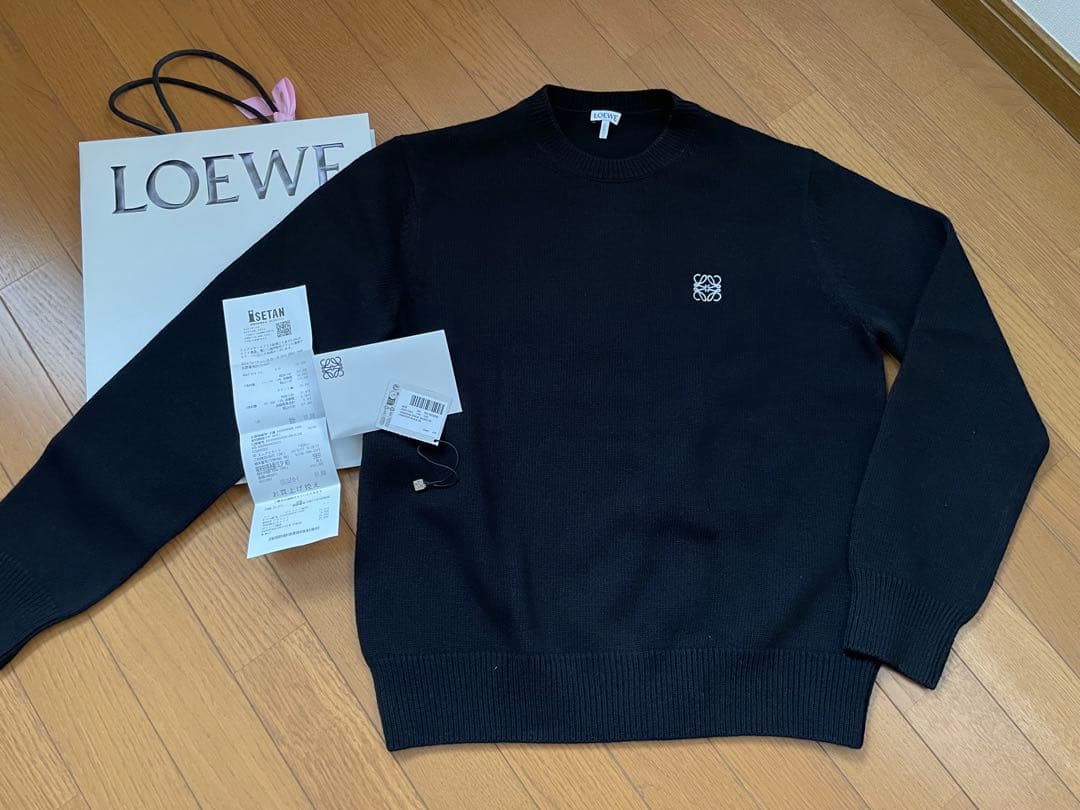 LOEWE ロエベ アナグラムセーター 黒 XS 新品 - メルカリ