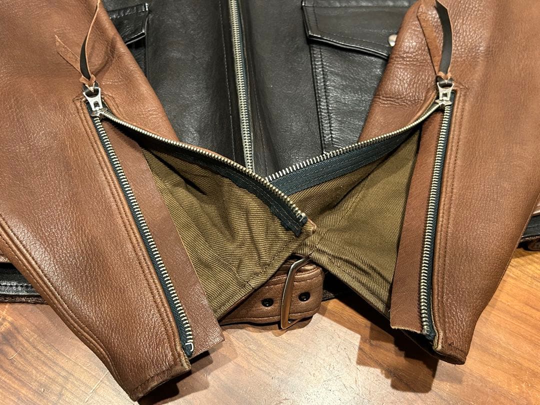 Heller's cafe ヘラーズカフェ モーターサイクルジャケット 38 - メルカリ