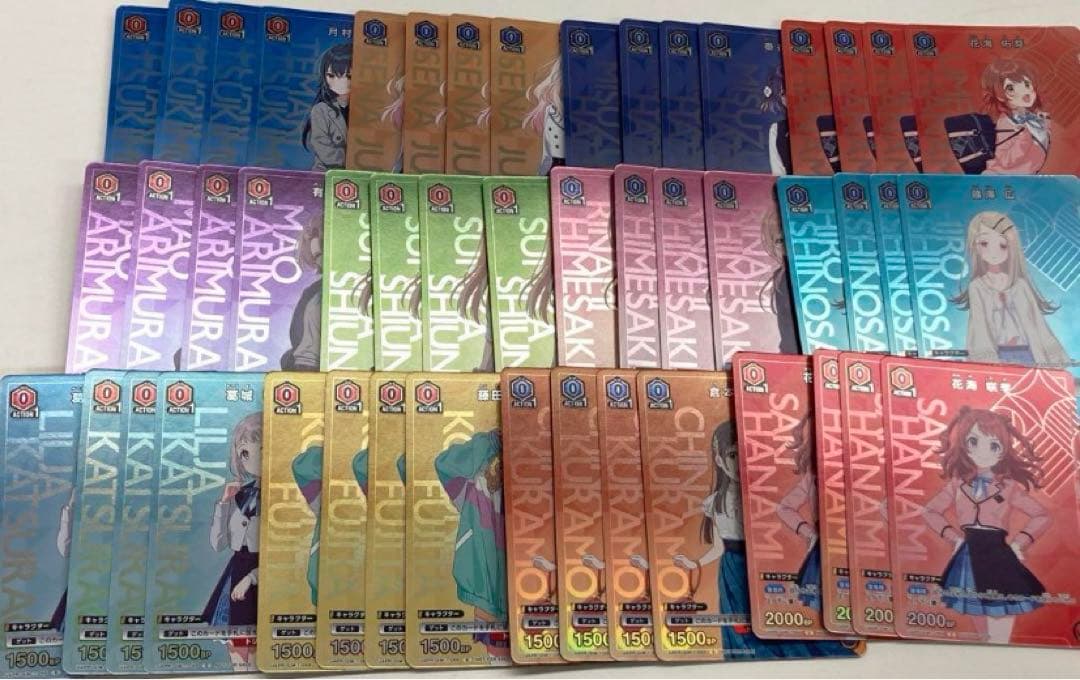 学園アイドルマスター　BOX購入特典プロモ各4枚セット　ユニオンアリーナ　4コン