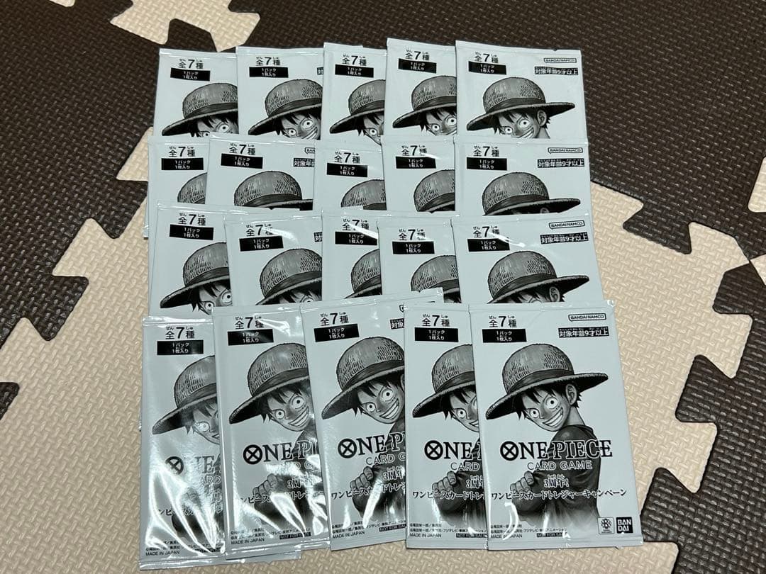 【未開封】ワンピースカード トレジャーキャンペーン　プロモパック20セット