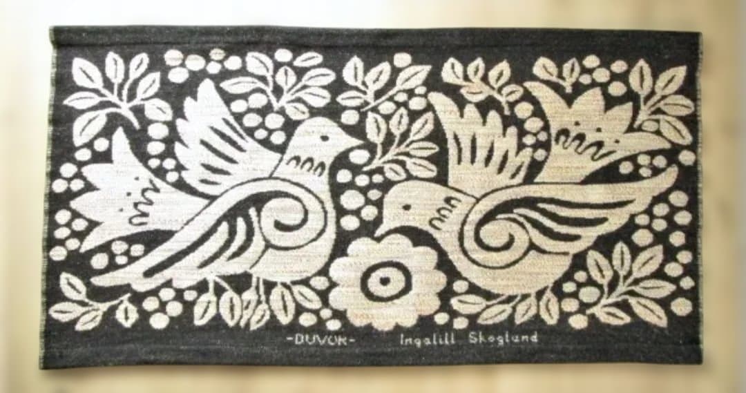 北欧 スウェーデン製 ジャガード織り タペストリー ヴィンテージ アンティーク fit=scale-down,w=1200