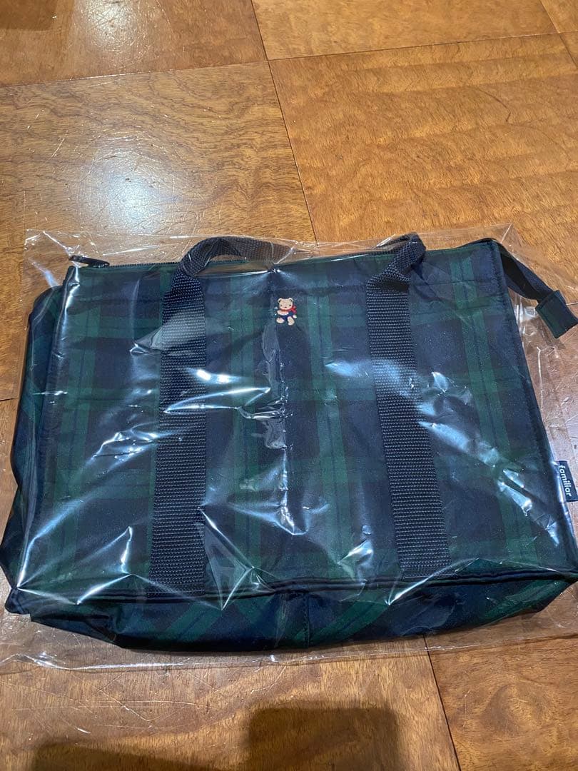 ファミリア　レッスンバッグ　チェック　新品未使用